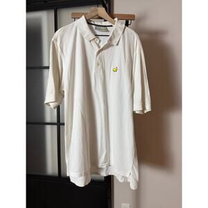 Vintage Masters Polo Shirt Men’s White Masters Augusta National Size XL